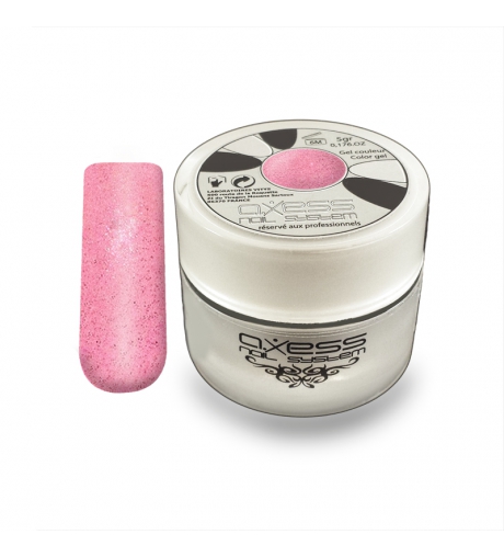 Gel UV couleur : Micro Paillettes ROSE SOUTENU - AXESS